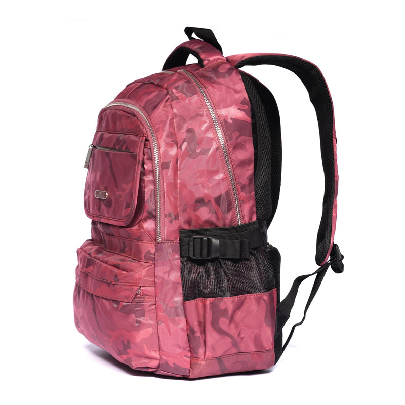 Pierre Cardin Backpack Large-18 - Moon Factory Outlet - Travel - Pierre Cardin - Pierre Cardin Backpack Large-18 - Rose Pink - Back 2 School - 3