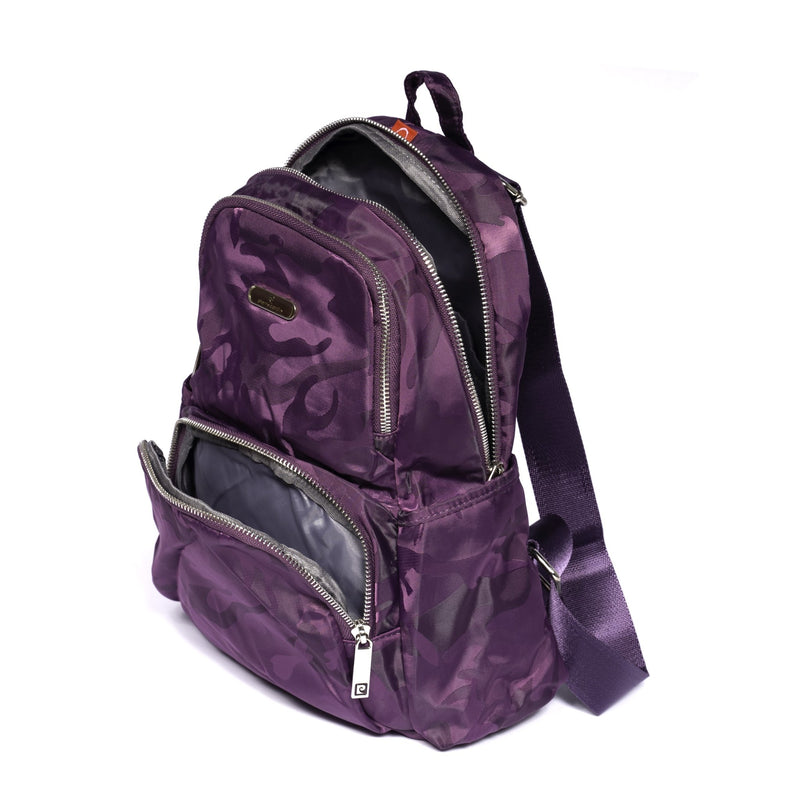 Pierre Cardin Backpack Multiple Color Small Size 16 - Moon Factory Outlet - Travel - Pierre Cardin - Pierre Cardin Backpack Multiple Color Small Size 16 - Purple Camo - Back 2 School - 4