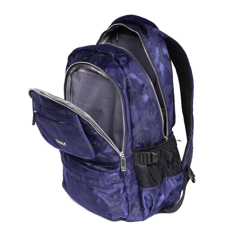 Pierre Cardin Backpack, Navy Blue 18 - Moon Factory Outlet - Travel - Pierre Cardin - Pierre Cardin Backpack, Navy Blue 18 - Back 2 School - 3