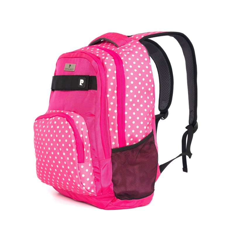 Pierre Cardin Backpack, Pinky Dots - Moon Factory Outlet - Back 2 School - Pierre Cardin - Pierre Cardin Backpack, Pinky Dots - Back 2 School - 4