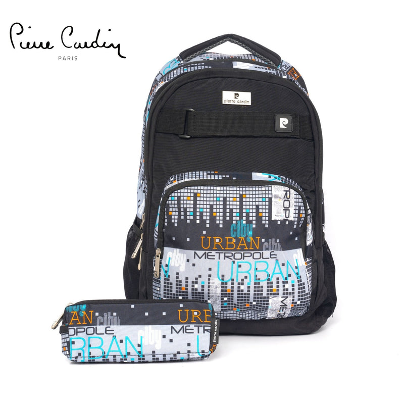 Pierre Cardin Backpack, Purple Dots - MOON - Back 2 School - PC - Pierre Cardin Backpack, Purple Dots - Black Urban - Back 2 School - 7