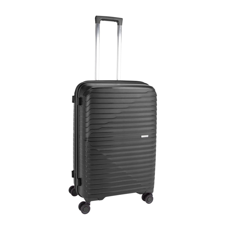 Pierre Cardin Basel Collection Set of 3-Black - MOON - Luggage & Travel Accessories - Pierre Cardin - Pierre Cardin Basel Collection Set of 3-Black - Luggage set - 3