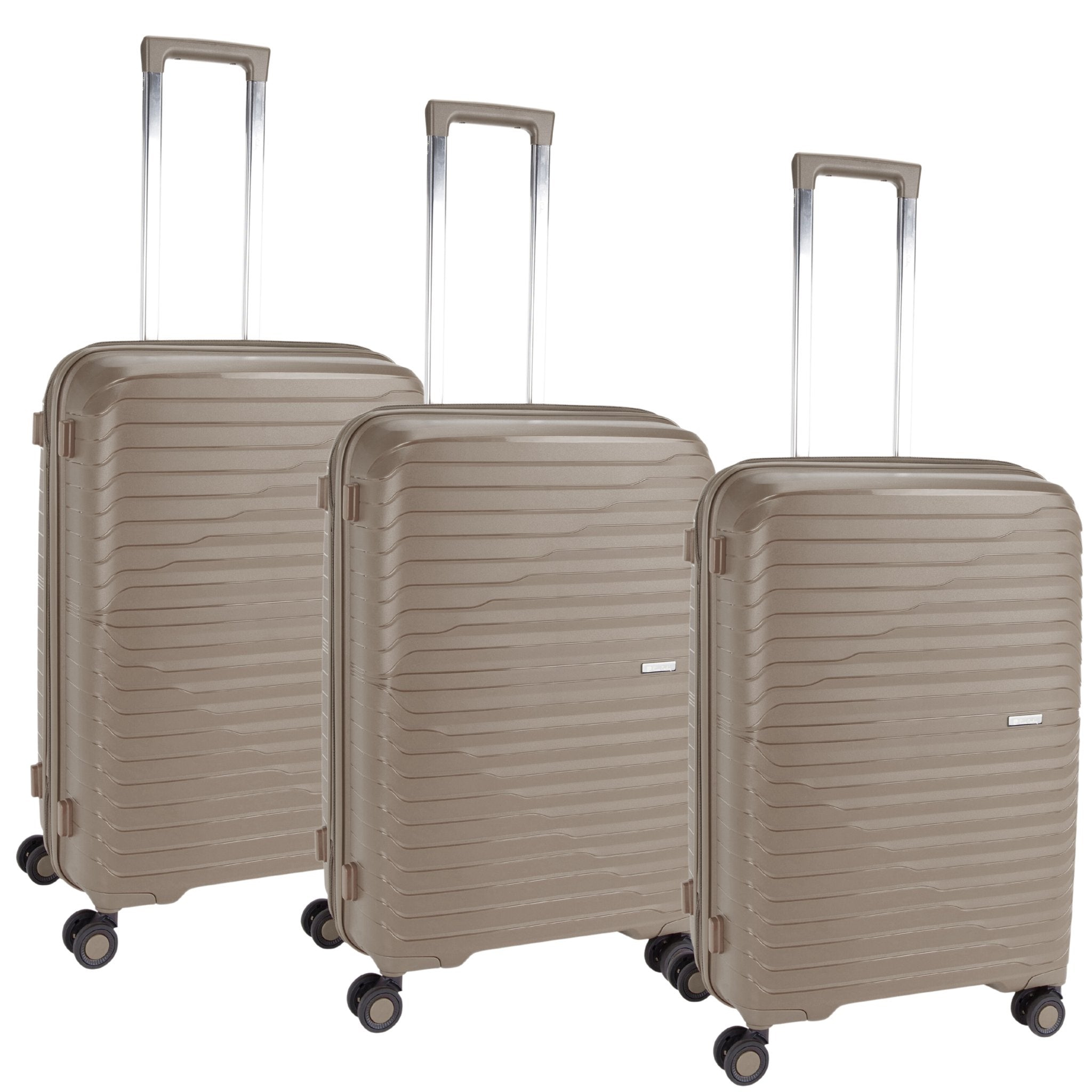 Pierre Cardin Basel Collection Set of 3-Black - MOON - Luggage & Travel Accessories - Pierre Cardin - Pierre Cardin Basel Collection Set of 3-Black - Beige - Luggage set - 12