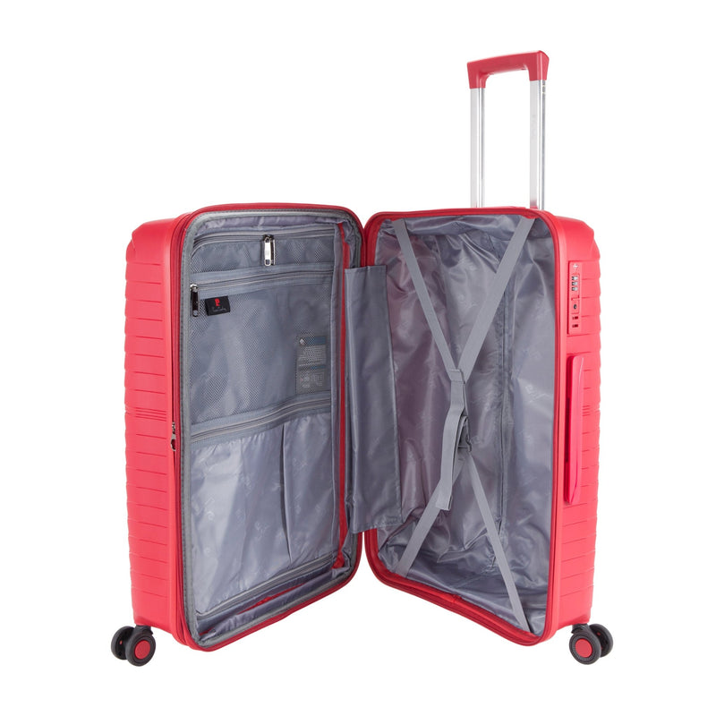 Pierre Cardin Basel Collection Set of 3-Red - MOON - Luggage & Travel Accessories - Pierre Cardin - Pierre Cardin Basel Collection Set of 3-Red - Red - Luggage set - 7