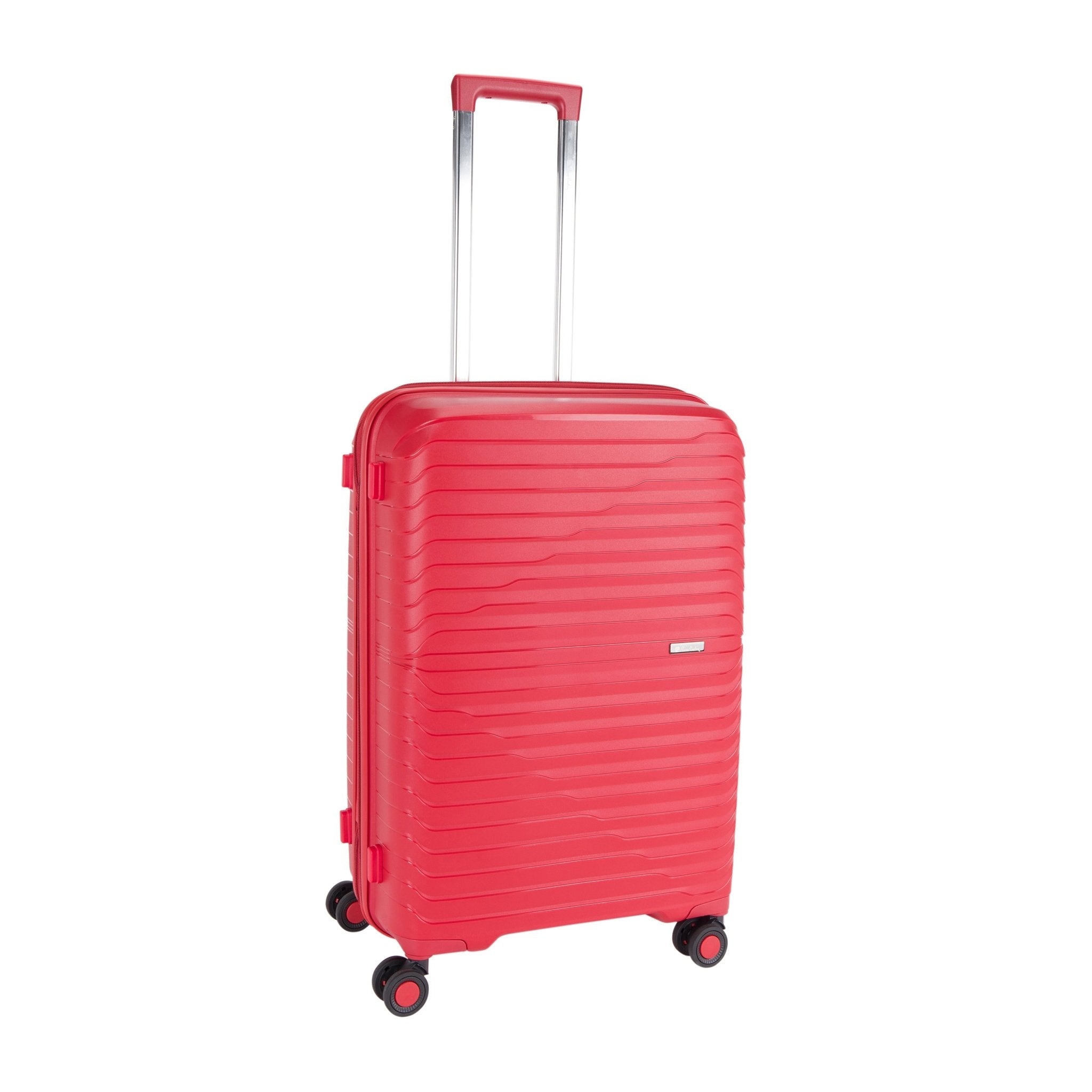 Pierre Cardin Basel Collection Set of 3-Red - MOON - Luggage & Travel Accessories - Pierre Cardin - Pierre Cardin Basel Collection Set of 3-Red - Red - Luggage set - 3