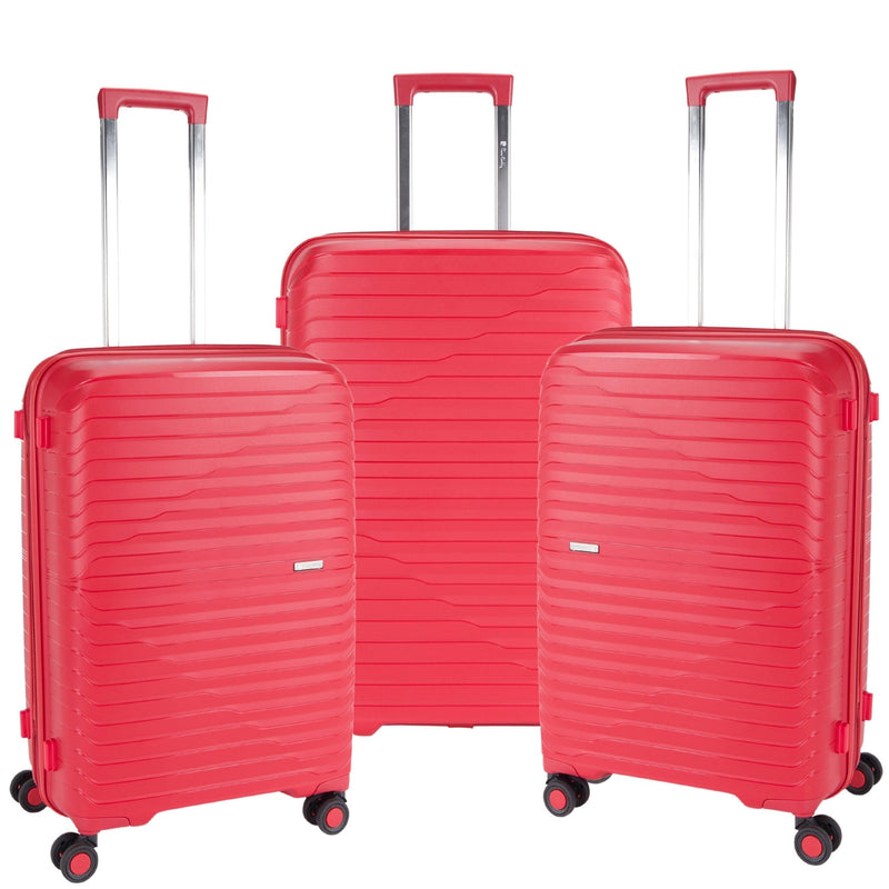 Pierre Cardin Basel Collection Set of 3-Red - MOON - Luggage & Travel Accessories - Pierre Cardin - Pierre Cardin Basel Collection Set of 3-Red - Red - Luggage set - 2