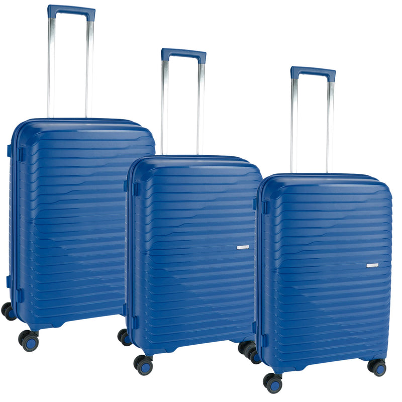 Pierre Cardin Basel Collection Set of 3-Rose Gold - MOON - Luggage & Travel Accessories - Pierre Cardin - Pierre Cardin Basel Collection Set of 3-Rose Gold - Navy - Luggage set - 9