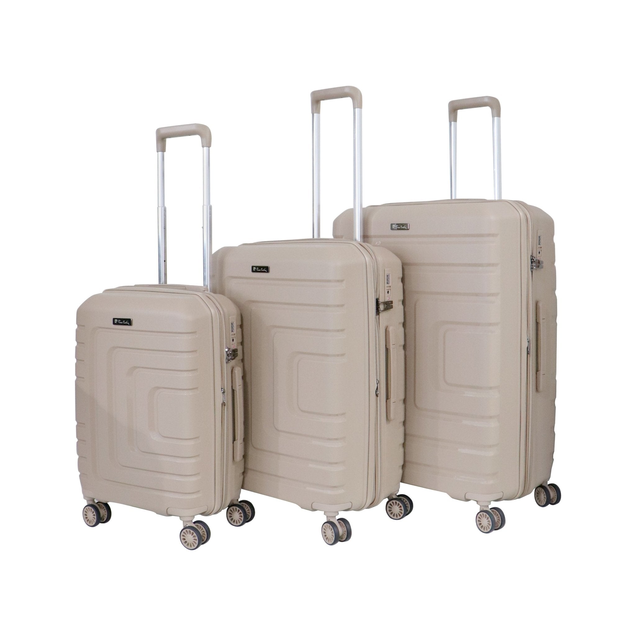 Pierre Cardin Bern Collection Set of 3 Light Grey - MOON - Luggage - Pierre Cardin - Pierre Cardin Bern Collection Set of 3 Light Grey - Champagne - Luggage Set - 8