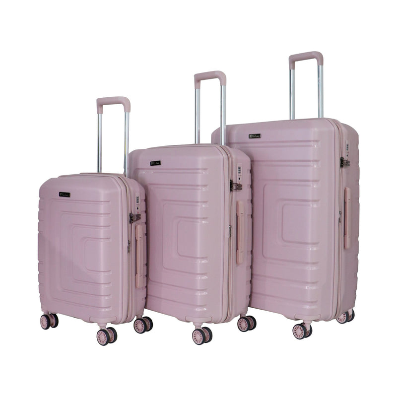 Pierre Cardin Bern Collection Set of 3 Navy - MOON - Luggage - Pierre Cardin - Pierre Cardin Bern Collection Set of 3 Navy - Rose Gold - Luggage Set - 7