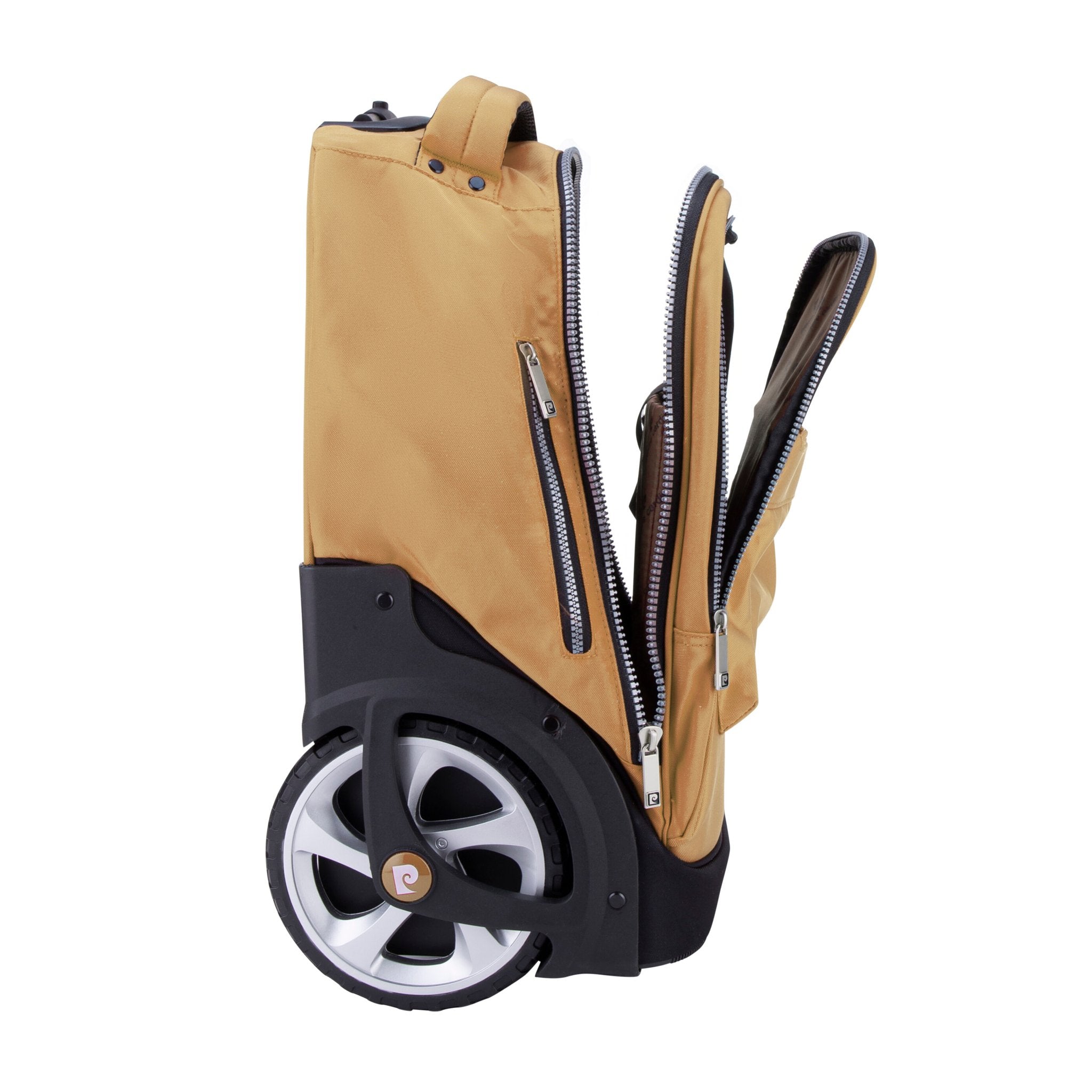 Pierre Cardin Big Wheel School Trolley Set of 3 Golden Brown - MOON - Back 2 School - Pierre Cardin - Pierre Cardin Big Wheel School Trolley Set of 3 Golden Brown - Pierre cardin - 3