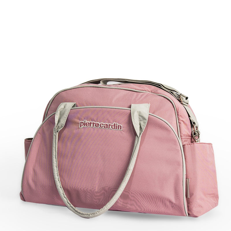 Pierre Cardin Deluxe Diaper Bag With a Bottle Holder PB88171 Pink - Moon Factory Outlet - Pierre Cardin Baby - Pierre Cardin - Pierre Cardin Deluxe Diaper Bag With a Bottle Holder PB88171 Pink - Diaper Bag - 2
