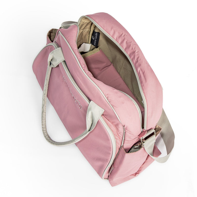 Pierre Cardin Deluxe Diaper Bag With a Bottle Holder PB88171 Pink - Moon Factory Outlet - Pierre Cardin Baby - Pierre Cardin - Pierre Cardin Deluxe Diaper Bag With a Bottle Holder PB88171 Pink - Diaper Bag - 6