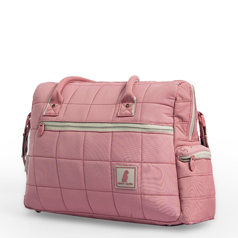 Pierre Cardin Diaper Bag PB88148 with Bottle Holder-Pink - Moon Factory Outlet - Baby City - Pierre Cardin - Pierre Cardin Diaper Bag PB88148 with Bottle Holder-Pink - Gray - Diaper Bag - 2