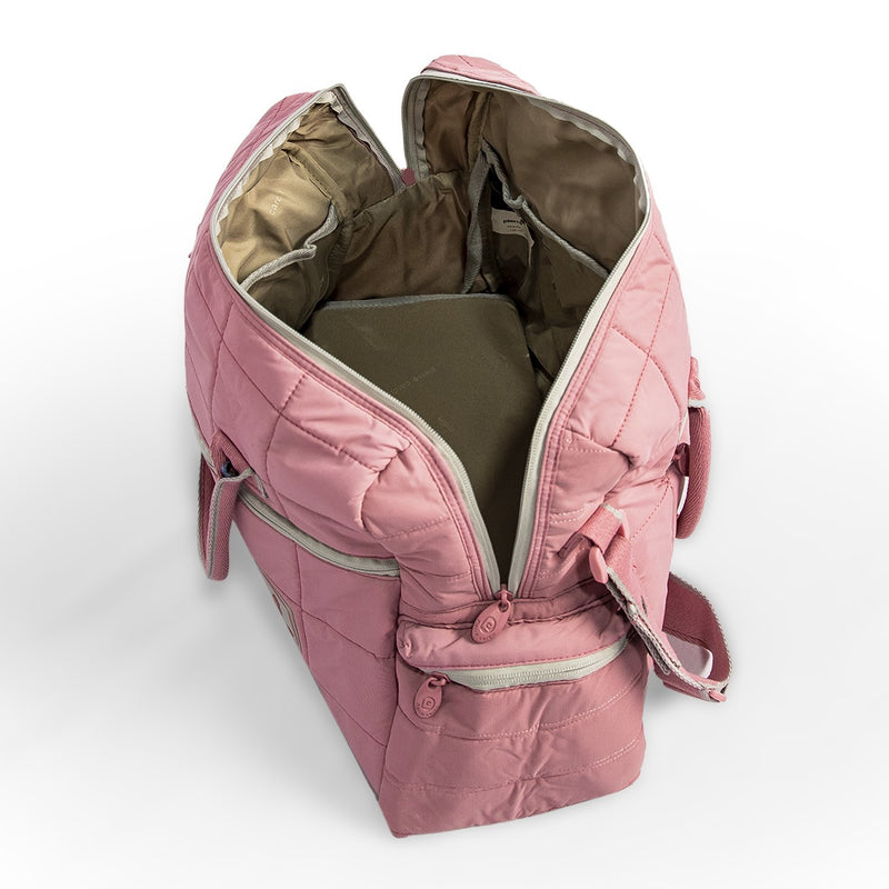 Pierre Cardin Diaper Bag PB88148 with Bottle Holder-Pink - Moon Factory Outlet - Baby City - Pierre Cardin - Pierre Cardin Diaper Bag PB88148 with Bottle Holder-Pink - Gray - Diaper Bag - 4