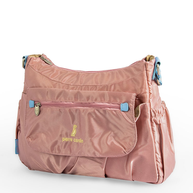 Pierre Cardin Diaper Bag With a Bottle Holder PB88167 Pink - Moon Factory Outlet - Pierre Cardin Baby - Pierre Cardin - Pierre Cardin Diaper Bag With a Bottle Holder PB88167 Pink - Diaper Bag - 2