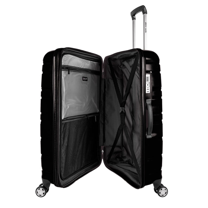 Pierre Cardin Hardcase Trolley Set of 4- Black PC86307 - Moon Factory Outlet - Luggage & Travel Accessories - Pierre Cardin - Pierre Cardin Hardcase Trolley Set of 4- Black PC86307 - Black - Luggage - 5