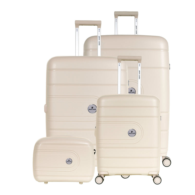 Pierre Cardin Hardcase Trolley Set of 4-Champagne PC86304W4 - MOON - Luggage & Travel Accessories - Pierre Cardin - Pierre Cardin Hardcase Trolley Set of 4-Champagne PC86304W4 - Luggage Set - 1