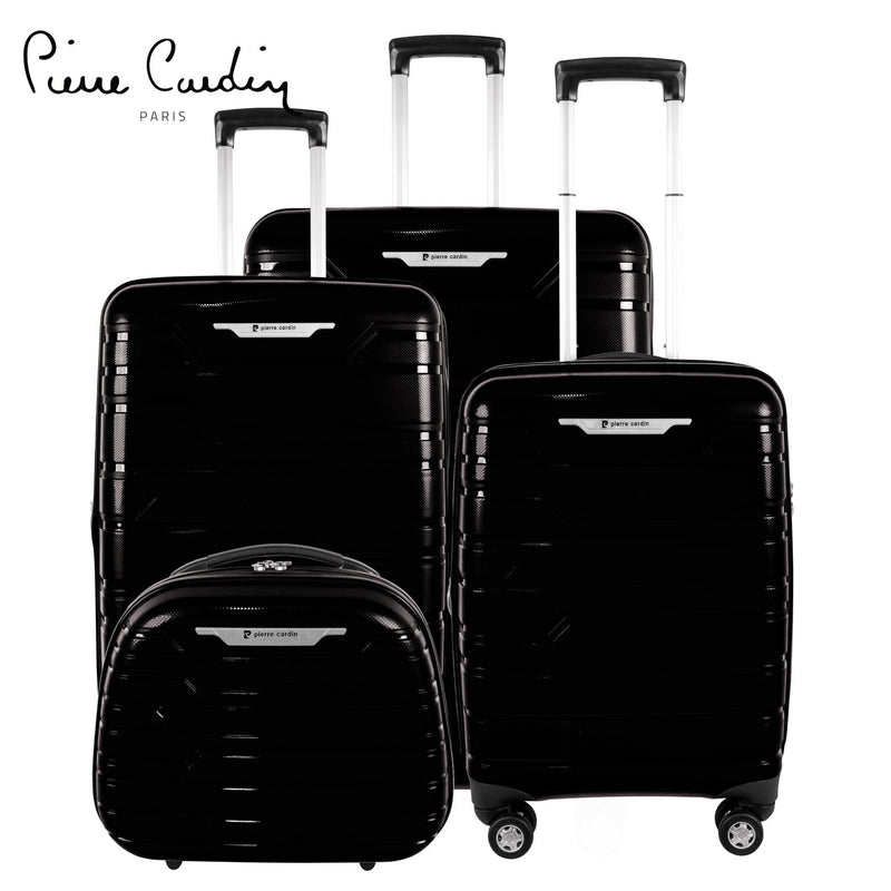 Pierre Cardin Hardcase Trolley Set of 4- Champagne PC86307 - MOON - Luggage & Travel Accessories - Pierre Cardin - Pierre Cardin Hardcase Trolley Set of 4- Champagne PC86307 - Black - Luggage - 15