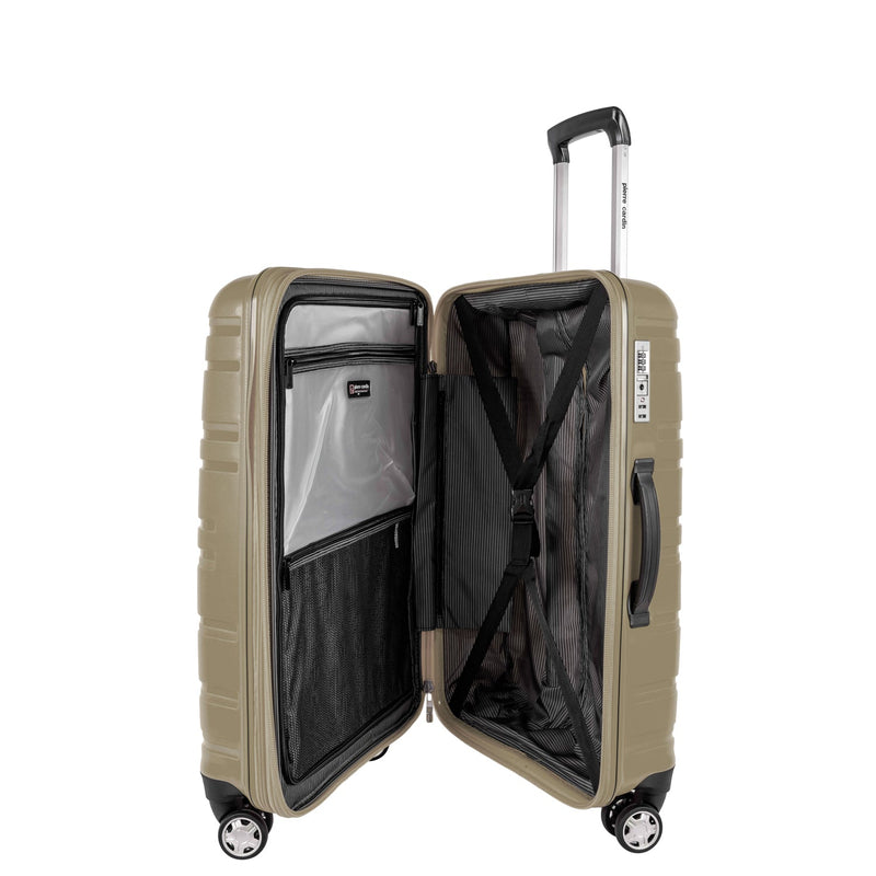 Pierre Cardin Hardcase Trolley Set of 4- Champagne PC86307 - Moon Factory Outlet - Luggage & Travel Accessories - Pierre Cardin - Pierre Cardin Hardcase Trolley Set of 4- Champagne PC86307 - Champagne - Luggage - 9