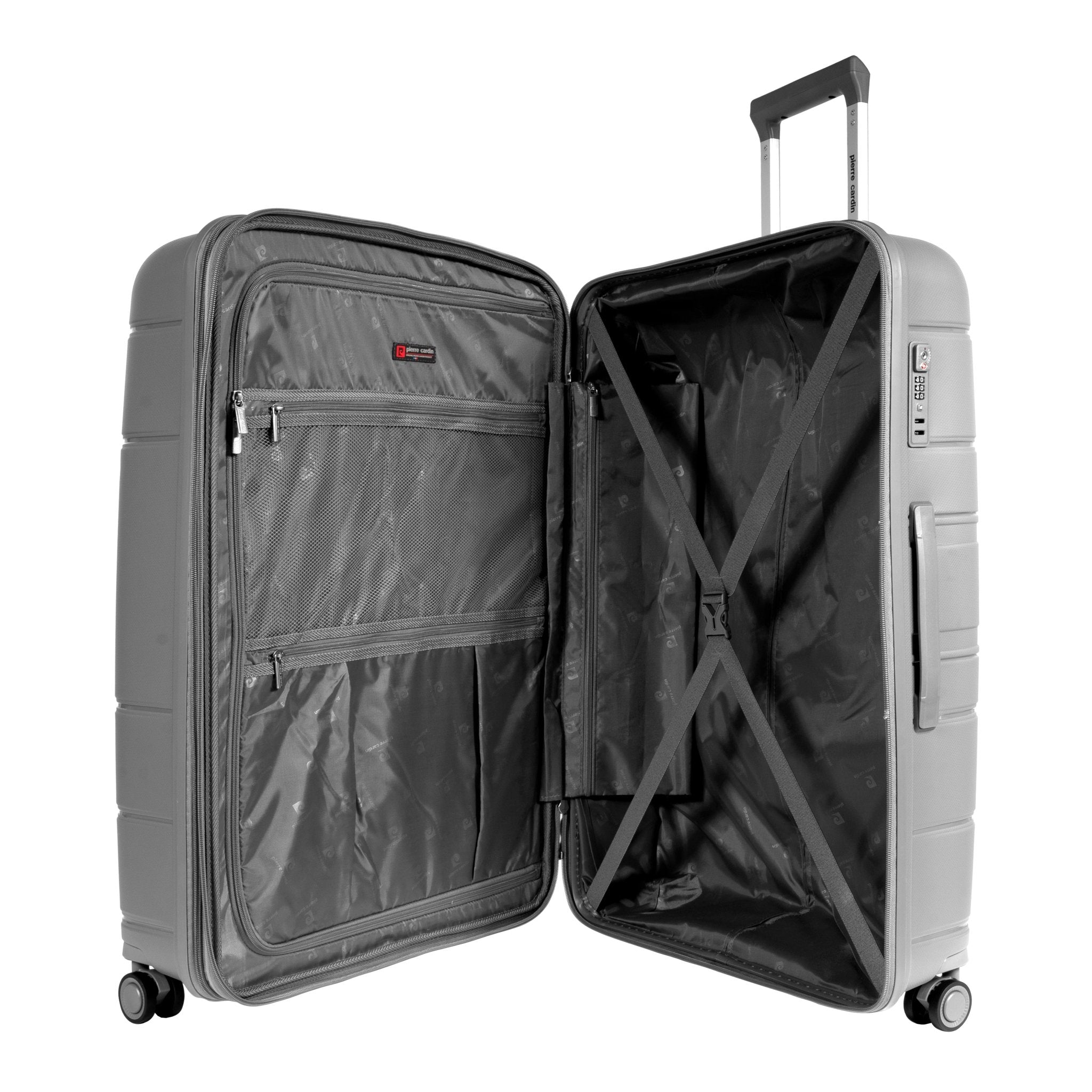 Pierre Cardin Hardcase Trolley Set of 4-Dark Grey PC86304W4 - MOON - Luggage & Travel Accessories - Pierre Cardin - Pierre Cardin Hardcase Trolley Set of 4-Dark Grey PC86304W4 - Luggage Set - 7