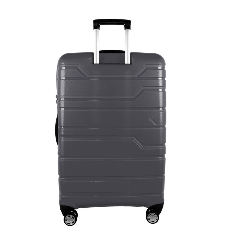 Pierre Cardin Hardcase Trolley Set of 4- Dark Grey PC86307 - Moon Factory Outlet - Luggage & Travel Accessories - Pierre Cardin - Pierre Cardin Hardcase Trolley Set of 4- Dark Grey PC86307 - Dark Grey - Luggage - 4