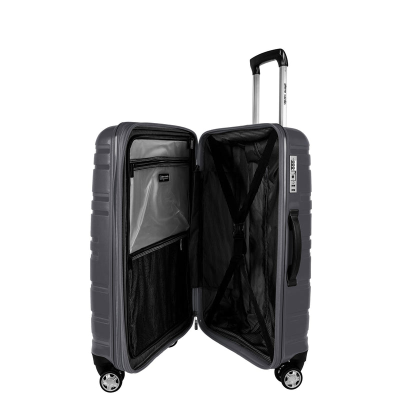 Pierre Cardin Hardcase Trolley Set of 4- Dark Grey PC86307 - Moon Factory Outlet - Luggage & Travel Accessories - Pierre Cardin - Pierre Cardin Hardcase Trolley Set of 4- Dark Grey PC86307 - Dark Grey - Luggage - 5