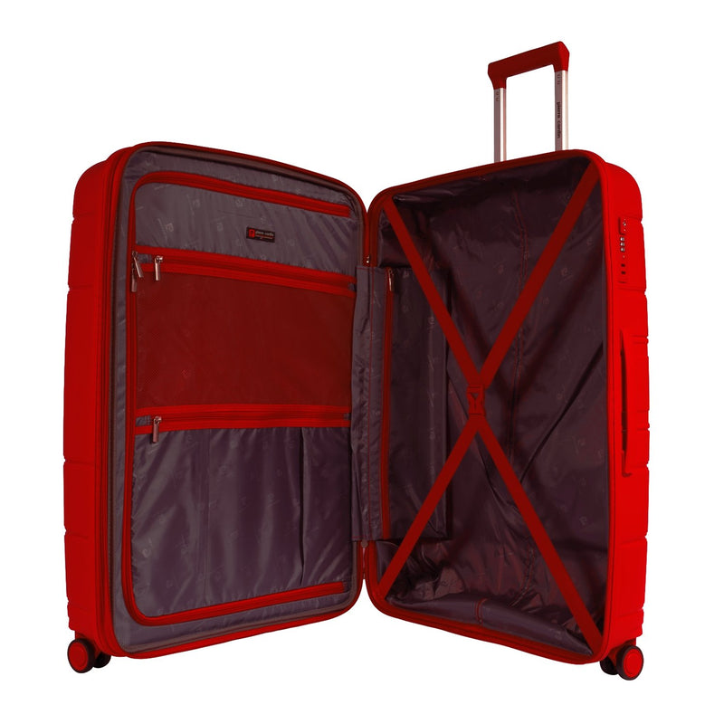 Pierre Cardin Hardcase Trolley Set of 4-Red PC86304W4 - MOON - Luggage & Travel Accessories - Pierre Cardin - Pierre Cardin Hardcase Trolley Set of 4-Red PC86304W4 - Luggage Set - 4