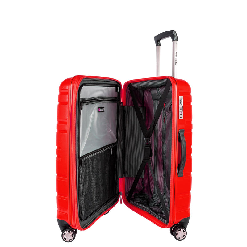 Pierre Cardin Hardcase Trolley Set of 4- Red PC86307 - Moon Factory Outlet - Luggage & Travel Accessories - Pierre Cardin - Pierre Cardin Hardcase Trolley Set of 4- Red PC86307 - Red - Luggage - 5