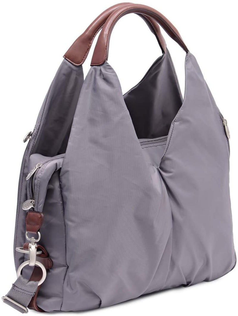 Pierre Cardin PB88134-PN Baby Diaper Bag with Water Bottle Holder Grey - Moon Factory Outlet - Baby City - Pierre Cardin - Pierre Cardin PB88134-PN Baby Diaper Bag with Water Bottle Holder Grey - Default Title - Diaper Bag - 4