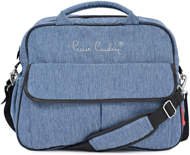 Pierre Cardin PS684B 3 in 1 Baby Carrier and Stroller with Diaper Bag -Blue - Moon Factory Outlet - Baby City - Pierre Cardin - Pierre Cardin PS684B 3 in 1 Baby Carrier and Stroller with Diaper Bag -Blue - Default Title - Baby Stroller - 5