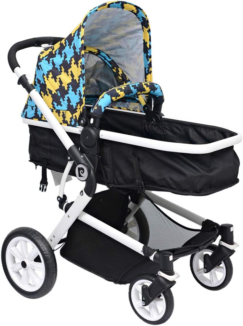 Pierre Cardin PS806B-TS 3 in 1 Baby Carrier and Stroller with Diaper Bag -Blue - Moon Factory Outlet - Baby City - Pierre Cardin - Pierre Cardin PS806B-TS 3 in 1 Baby Carrier and Stroller with Diaper Bag -Blue - Pink - Baby Stroller - 3