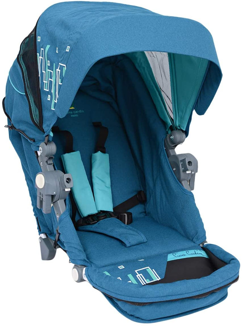 Pierre Cardin PS840B-TS 3 in 1 Baby Carrier and Stroller with Diaper Bag Blue - Moon Factory Outlet - Baby City - Pierre Cardin - Pierre Cardin PS840B-TS 3 in 1 Baby Carrier and Stroller with Diaper Bag Blue - Default Title - Baby Stroller - 2