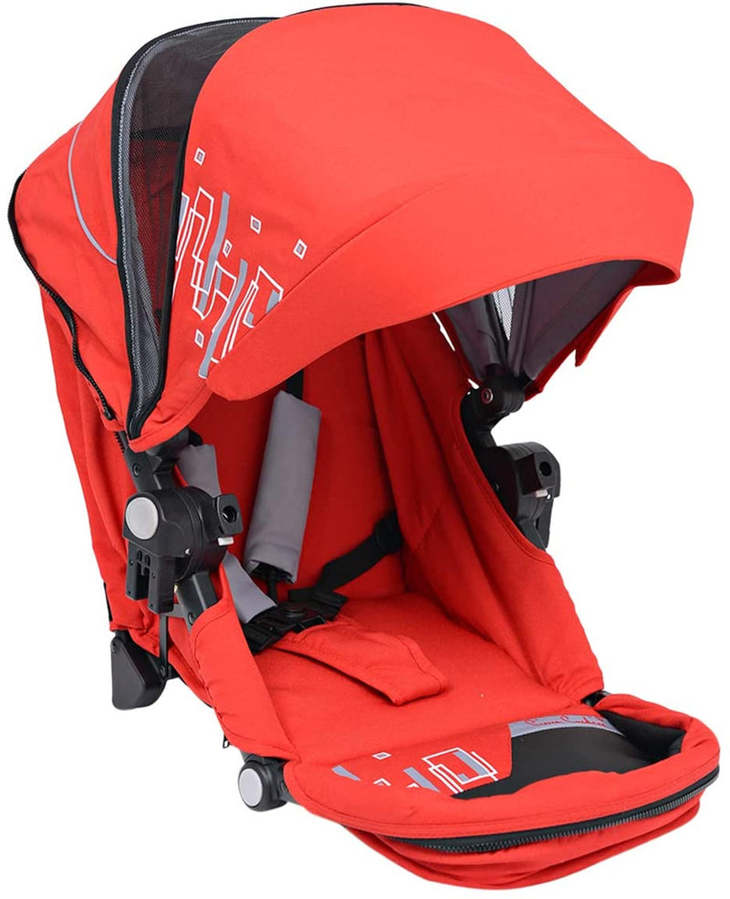 Pierre Cardin PS840B-TS 3 in 1 Baby Carrier and Stroller with Diaper Bag Red - Moon Factory Outlet - Baby City - Pierre Cardin - Pierre Cardin PS840B-TS 3 in 1 Baby Carrier and Stroller with Diaper Bag Red - Default Title - Baby Stroller - 4