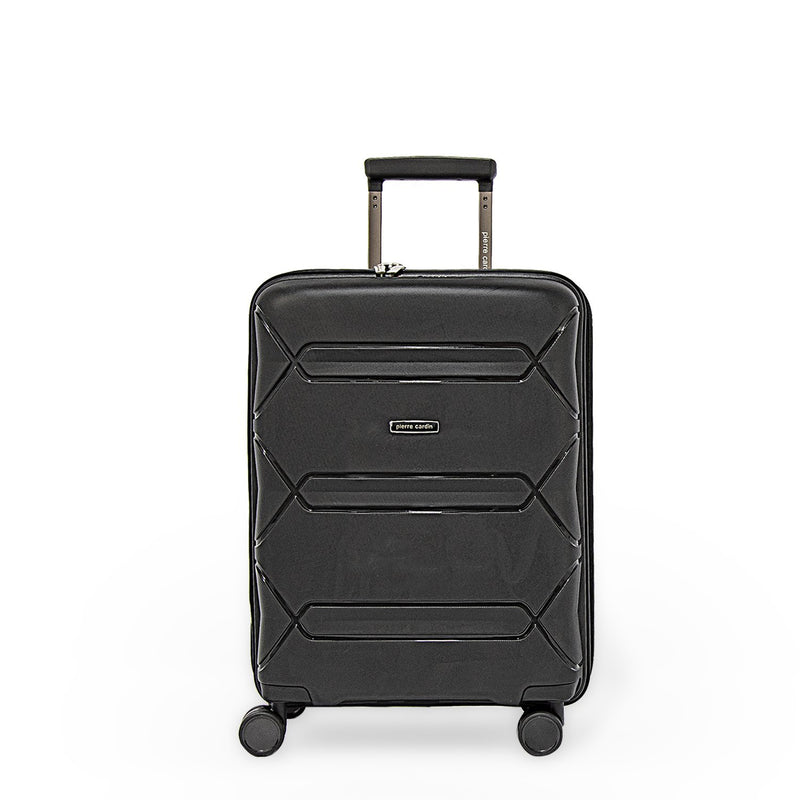 Pierre Cardin Trolley Set of 3 Suitcases PC86300-3T Black - Moon Factory Outlet - Lugagge & Travel Accessories - Pierre Cardin - Pierre Cardin Trolley Set of 3 Suitcases PC86300-3T Black - Default Title - Lugagge - 4