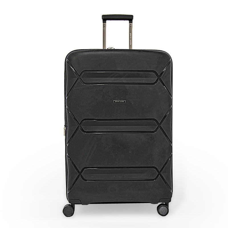 Pierre Cardin Trolley Set of 3 Suitcases PC86300-3T Black - Moon Factory Outlet - Lugagge & Travel Accessories - Pierre Cardin - Pierre Cardin Trolley Set of 3 Suitcases PC86300-3T Black - Default Title - Lugagge - 2
