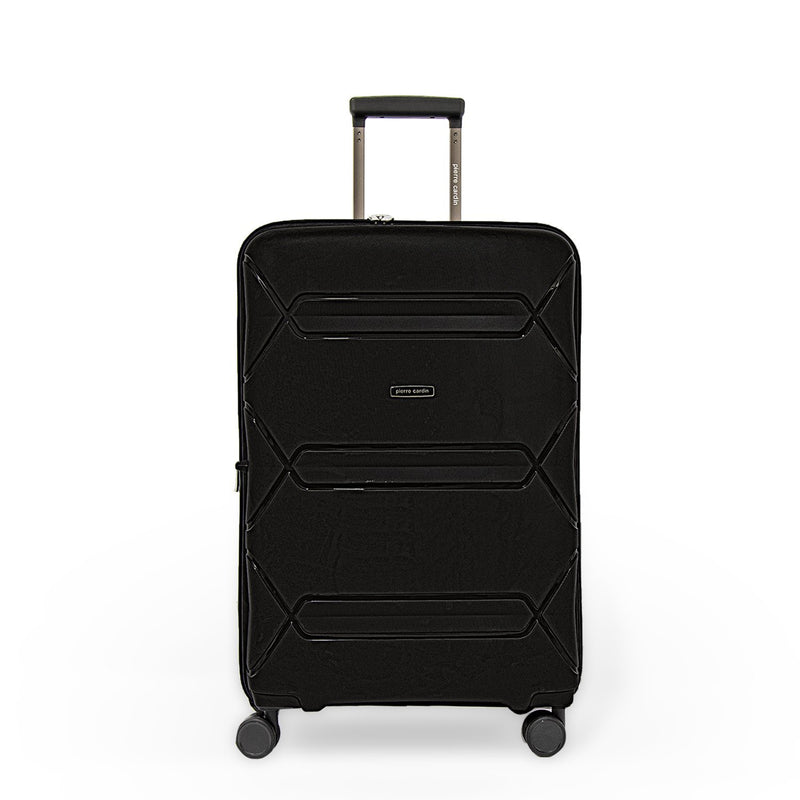 Pierre Cardin Trolley Set of 3 Suitcases PC86300-3T Black - Moon Factory Outlet - Lugagge & Travel Accessories - Pierre Cardin - Pierre Cardin Trolley Set of 3 Suitcases PC86300-3T Black - Default Title - Lugagge - 3