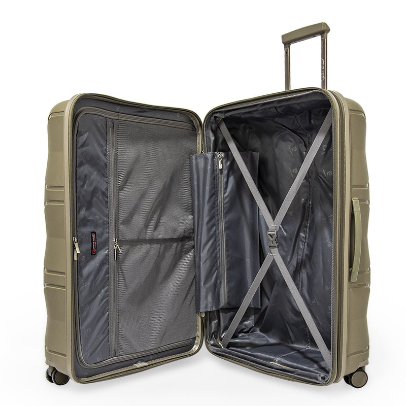 Pierre Cardin Trolley Set of 3 Suitcases PC86300-3T Champagne - Moon Factory Outlet - Lugagge & Travel Accessories - Pierre Cardin - Pierre Cardin Trolley Set of 3 Suitcases PC86300-3T Champagne - Default Title - Lugagge - 7