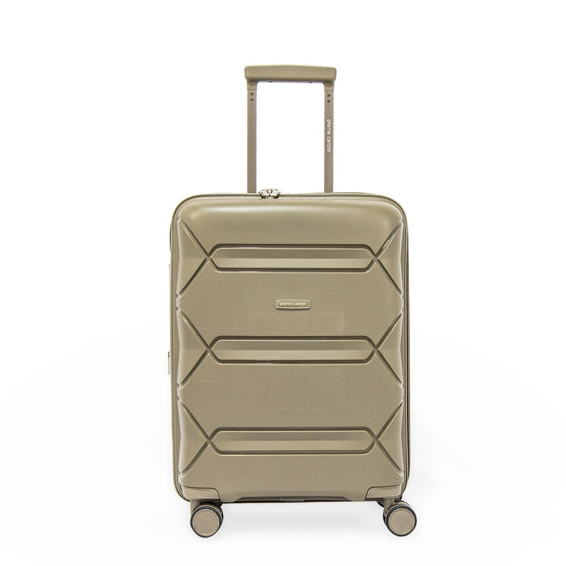 Pierre Cardin Trolley Set of 3 Suitcases PC86300-3T Champagne - Moon Factory Outlet - Lugagge & Travel Accessories - Pierre Cardin - Pierre Cardin Trolley Set of 3 Suitcases PC86300-3T Champagne - Default Title - Lugagge - 4