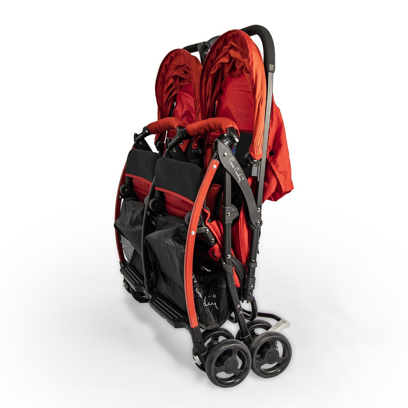 Pierre Cardin Twin Baby Stroller PS88840 Red - Moon Factory Outlet - Pierre Cardin Baby - Pierre Cardin - Pierre Cardin Twin Baby Stroller PS88840 Red - Twin Baby Stroller - 4