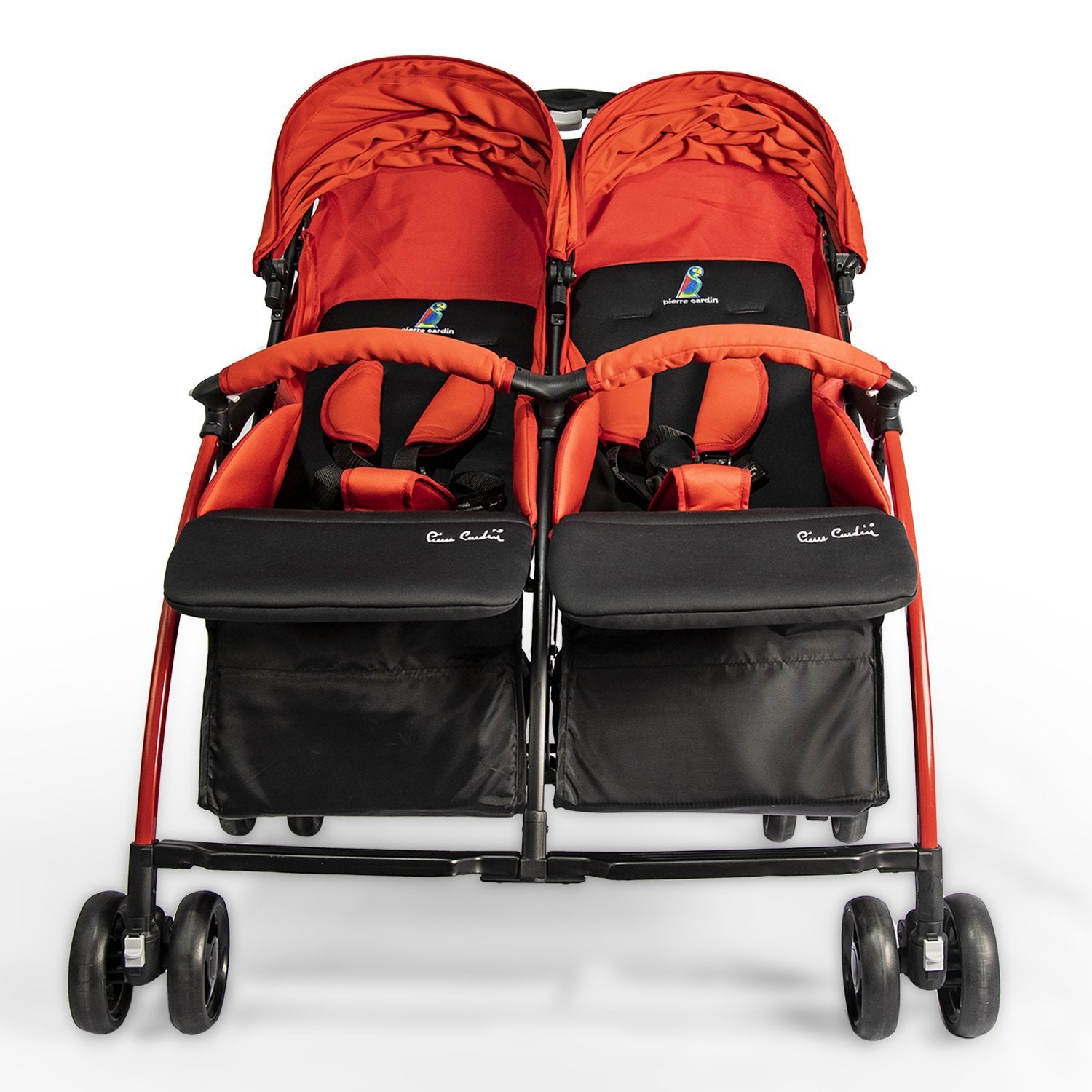 Pierre Cardin Twin Baby Stroller PS88840 Red - Moon Factory Outlet - Pierre Cardin Baby - Pierre Cardin - Pierre Cardin Twin Baby Stroller PS88840 Red - Twin Baby Stroller - 2