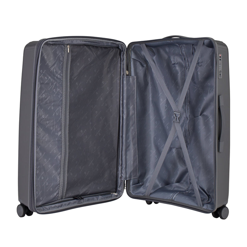 Pierre Cardin Unbreakable PP Set Of 3 with Free Beauty Case-Black - MOON - Luggage & Travel Accessories - Pierre Cardin - Pierre Cardin Unbreakable PP Set Of 3 with Free Beauty Case-Black - Luggage set - 5