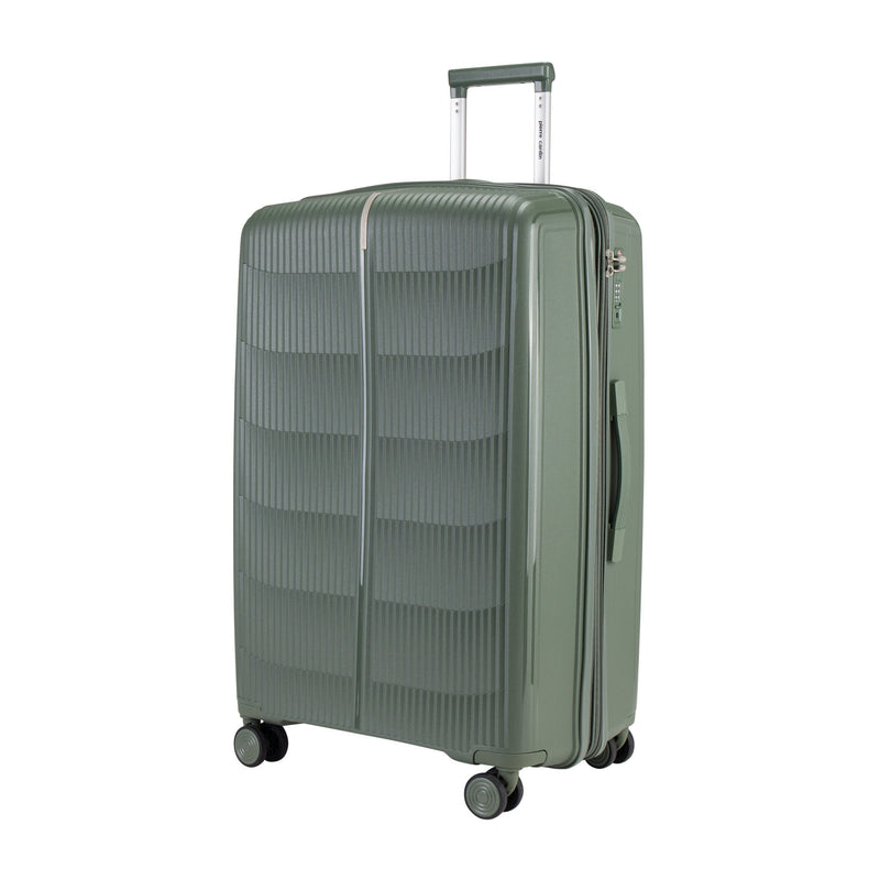 Pierre Cardin Unbreakable PP Set Of 3 with Free Beauty Case-Green - MOON - Luggage & Travel Accessories - Pierre Cardin - Pierre Cardin Unbreakable PP Set Of 3 with Free Beauty Case-Green - Luggage set - 2