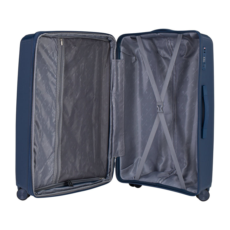 Pierre Cardin Unbreakable PP Set Of 3 with Free Beauty Case-Navy - MOON - Luggage & Travel Accessories - Pierre Cardin - Pierre Cardin Unbreakable PP Set Of 3 with Free Beauty Case-Navy - Luggage set - 5
