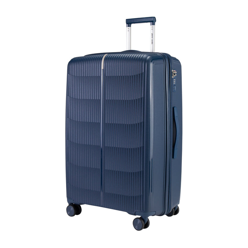 Pierre Cardin Unbreakable PP Set Of 3 with Free Beauty Case-Navy - MOON - Luggage & Travel Accessories - Pierre Cardin - Pierre Cardin Unbreakable PP Set Of 3 with Free Beauty Case-Navy - Luggage set - 2
