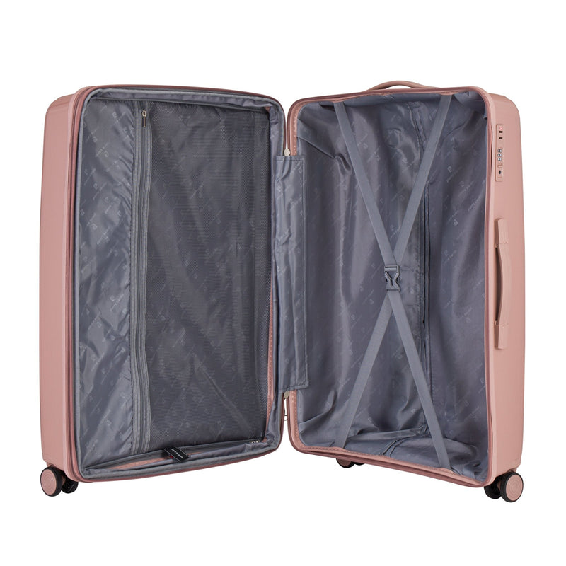 Pierre Cardin Unbreakable PP Set Of 3 with Free Beauty Case-Rose Gold - MOON - Luggage & Travel Accessories - Pierre Cardin - Pierre Cardin Unbreakable PP Set Of 3 with Free Beauty Case-Rose Gold - Luggage set - 5