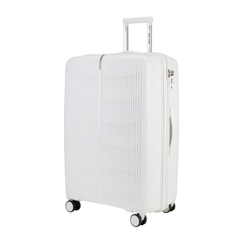 Pierre Cardin Unbreakable PP Set Of 3 with Free Beauty Case-White - MOON - Luggage & Travel Accessories - Pierre Cardin - Pierre Cardin Unbreakable PP Set Of 3 with Free Beauty Case-White - Luggage set - 2