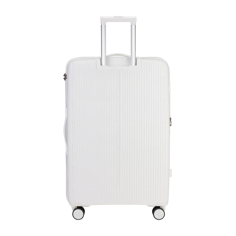 Pierre Cardin Unbreakable PP Set Of 3 with Free Beauty Case-White - MOON - Luggage & Travel Accessories - Pierre Cardin - Pierre Cardin Unbreakable PP Set Of 3 with Free Beauty Case-White - Luggage set - 4