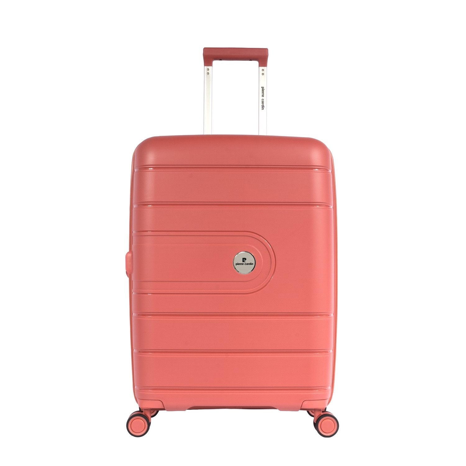 Pierre Cardin Upright Flexible/Hardcase Trolley Set of 4, Peach - MOON - Luggage & Travel Accessories - Pierre Cardin - Pierre Cardin Upright Flexible/Hardcase Trolley Set of 4, Peach - Luggage Set - 3