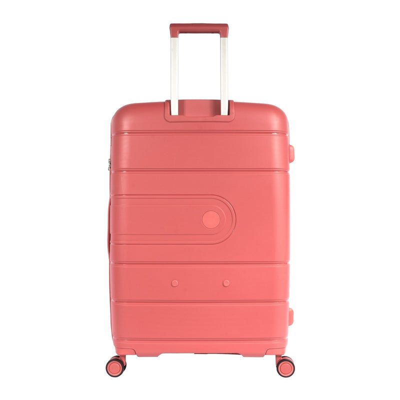 Pierre Cardin Upright Flexible/Hardcase Trolley Set of 4, Peach - MOON - Luggage & Travel Accessories - Pierre Cardin - Pierre Cardin Upright Flexible/Hardcase Trolley Set of 4, Peach - Luggage Set - 6