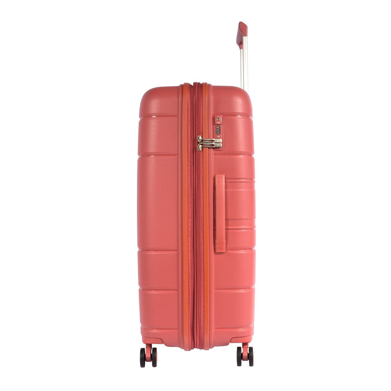 Pierre Cardin Upright Flexible/Hardcase Trolley Set of 4, Peach - MOON - Luggage & Travel Accessories - Pierre Cardin - Pierre Cardin Upright Flexible/Hardcase Trolley Set of 4, Peach - Luggage Set - 5